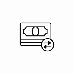 cash transaction icon sign vector
