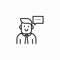 customer assistant icon sign vector