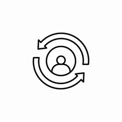 client retention icon sign vector