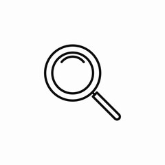 magnifying glass icon sign vector