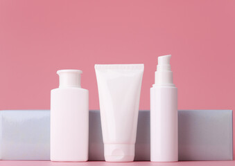 cosmetic bottle mockup beauty product design