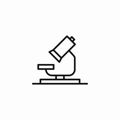 microscope evaluation icon sign vector