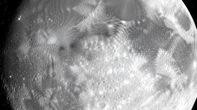 Detailed lunar surface