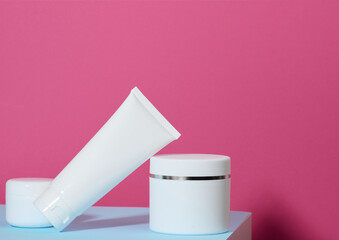 cosmetic bottle mockup beauty product design