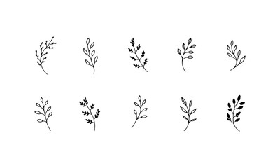 Minimalist Floral Line Art. Minimalist Floral Line Art displays a delicate linear floral shape perfect for refined botanical decor and modern design.