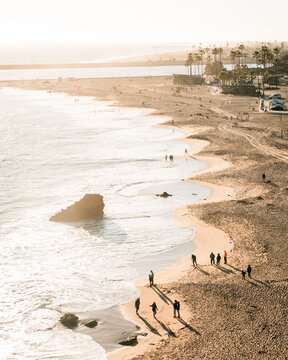View of the Main Beach in Corona del Mar, Newport Beach, California