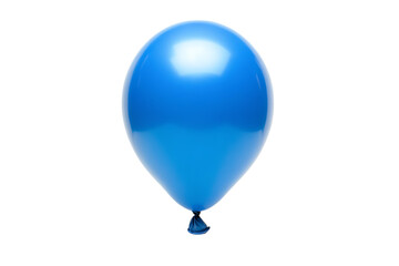 Blue isolated helium balloon for birthday party celebration