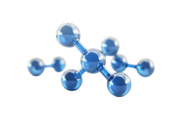 3D render of a molecular model showing the chemical structure of a drug, ideal for science and pharmaceutical imagery related to disease therapy