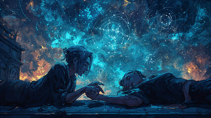 Celestial Connection. Generative AI

