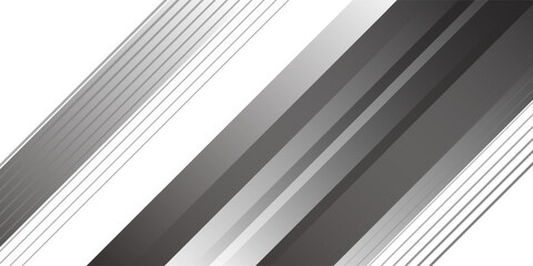 Fototapeta premium Black abstract background. Elegant dark diagonal shape elements. Modern luxury grey gradient graphic design.