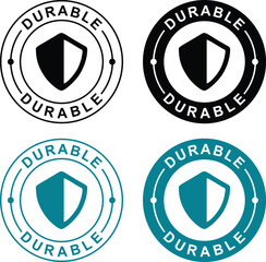 Durable Label Badge – Long Lasting, Strong, Tough Sticker Icon for Packaging