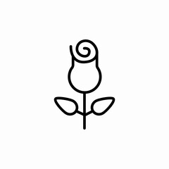 flower rose icon sign vector