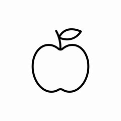 fruit apple icon sign vector