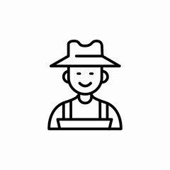 man farmer icon sign vector