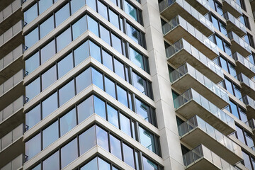 Modern Glass Office Building Architecture Urban Facade Detail