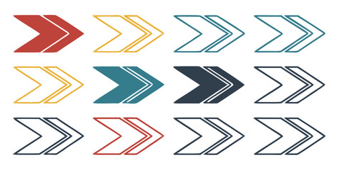 colorful chevron arrows pattern geometric design modern graphic elements contemporary style