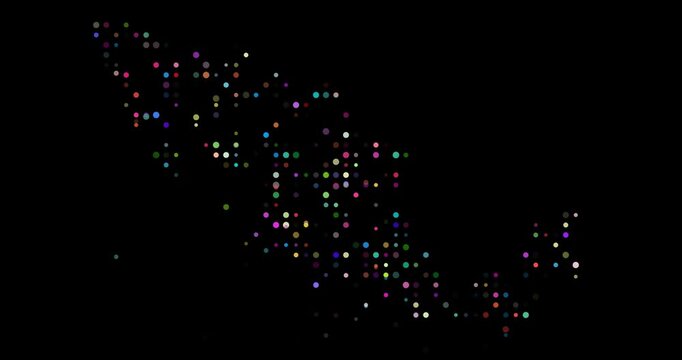Abstract Dot Grid Mexico Formation Video
