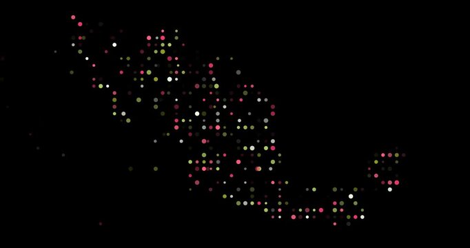 Stylized Dot Map Build of Mexico