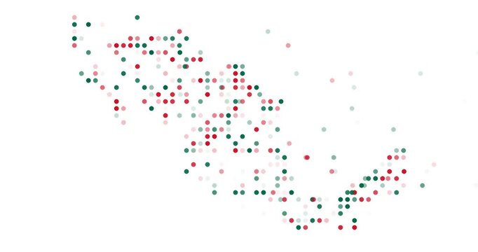 Generative Dot Animation Mexico Silhouette