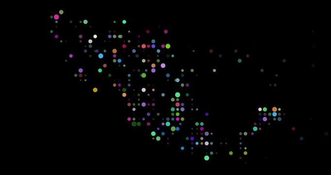 Generative Dot Animation Mexico Silhouette