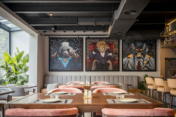 interior of a restaurant