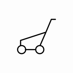 lawn mower icon sign vector