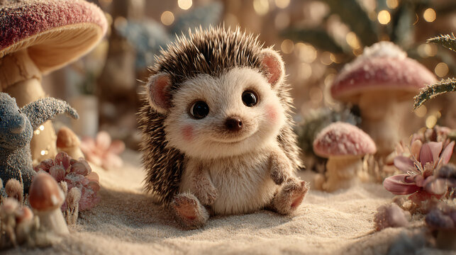 stuffed animal toy baby hedgehog