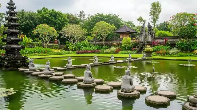 Tirta Gangga Water Palace in Bali, Indonesia