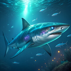 Fototapeta premium shark in the sea
