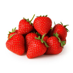 strawberries isolated on white background