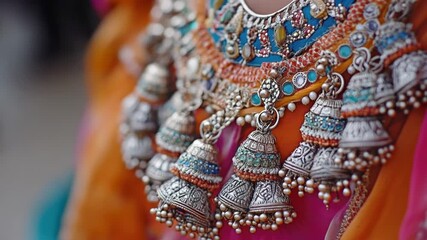 A close-up shot of a person wearing a vibrant and playful outfit, perfect for capturing the personality or individuality of someone