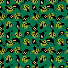 Halloween ghost seamless cute cartoon pattern for wrapping paper and fabrics
