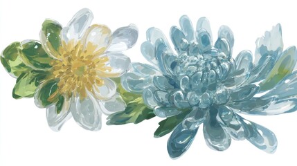 Delicate floral illustration