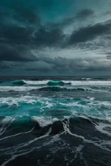 Store enrouleur Vagues de l'océan stormy sky over the sea  sur summer  © Tanveermunirahmed