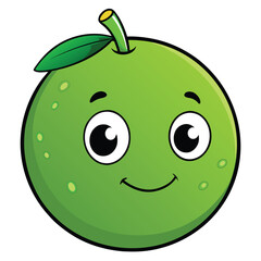 green lime citrus clipart cartoon illustration