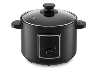 Versatile Black Electric Slow Cooker with Digital Display and Precise Temperature Control for Effortless Meal Preparation