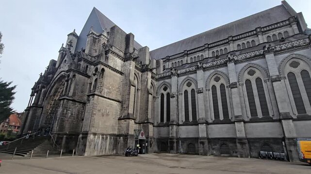 Lille, France - 15 October 2025 - view of the Metropolitan archdiocese of Lille a latin church archdiocese of the catholic church in France