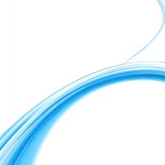 Fototapeta premium Abstract image with flowing, curved blue lines against a white background