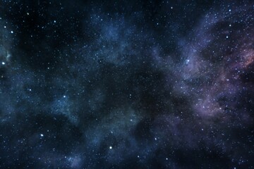 A vast expanse of space illuminated by countless stars dust and cosmic gas Shimmers with the colors of blue purple and deep violet hues