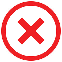 Obraz premium x icon with white strokes