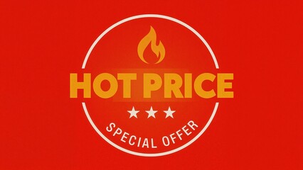 Obraz premium Eyecatching hot price badge design