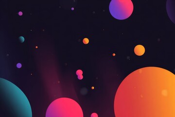 A vibrant and dynamic abstract background with floating colorful spheres Perfect for modern design projects and adding a touch of creativity