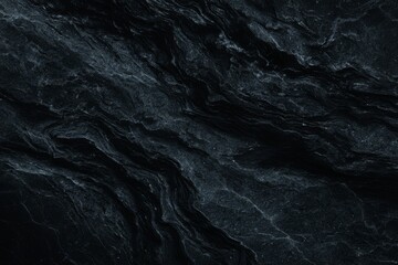 Striking dark rock formation shows intricate patterns and texture The surface displays a unique blend of light and shadow highlighting its contours