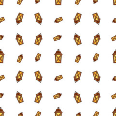 seamless pattern with lantern