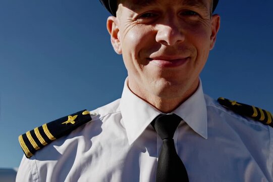 Pilot prepares for flight at a private airstrip on a bright sunny day