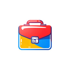 Colorful Briefcase Icon – Symbol of Business, Organization & Professional Tools