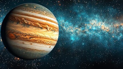 Jupiter and the Milky Way: A Celestial Tapestry - Powered by Adobe