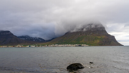 Fishing is main occupation in Bolungarvik village by the arctic ocean near Isafjordur in Iceland