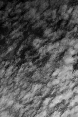 Dramatic abstract black and white clouds 