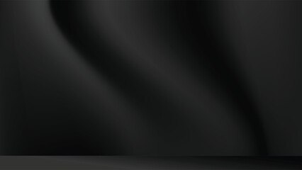 Black luxury background design. Modern black abstract background. Grey luxury background with gold line. Suit for banner, backdrop, presentation, certificate, advertising, web design, invitation, etc